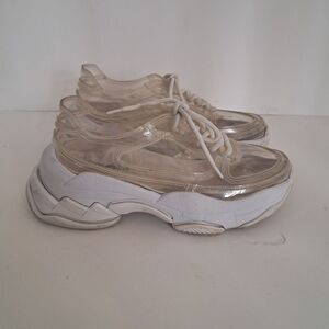 Jeffrey Campbell Sneakers Women's 6.5 Platform Chunky Y2K Transparent Futuristic